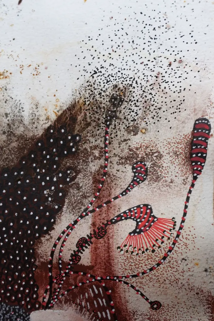 TMDI-009c, Le Voyage, Thiemoko Diarra, 2025, Earth Pigments on Paper, 42x29.7cm.webp