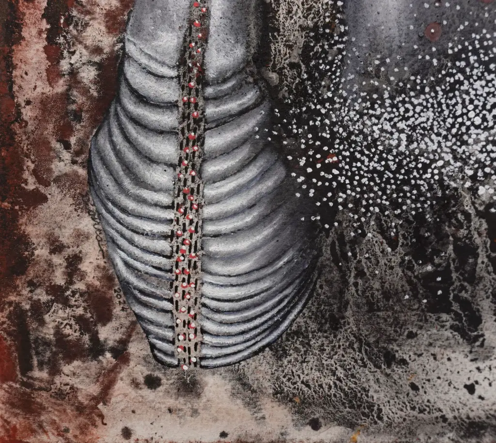 TMDI-010d, Transmission, Thiemoko Diarra, 2024, Earth Pigments on Paper, 42x29.7cm.webp