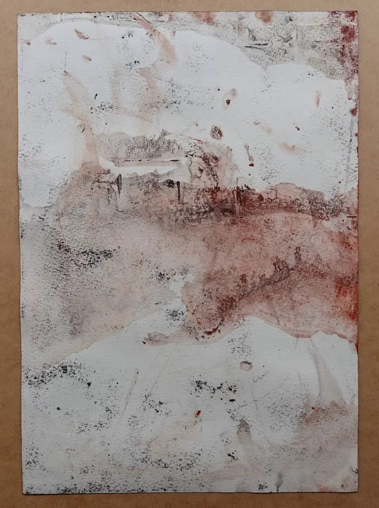 TMDI-010e, Transmission, Thiemoko Diarra, 2024, Earth Pigments on Paper, 42x29.7cm.webp