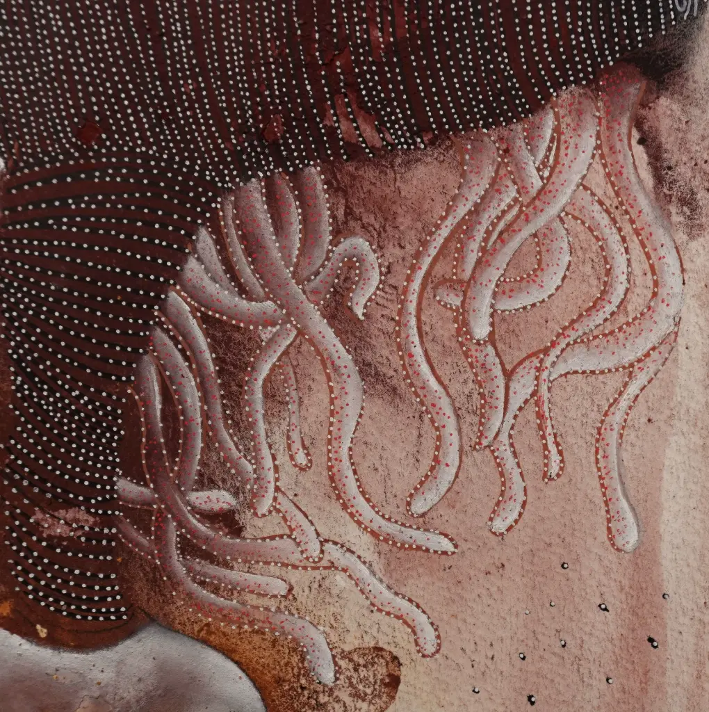 TMDI-013b, Untitled, Thiemoko Diarra, 2024, Earth Pigments on Paper, 24x32cm.webp